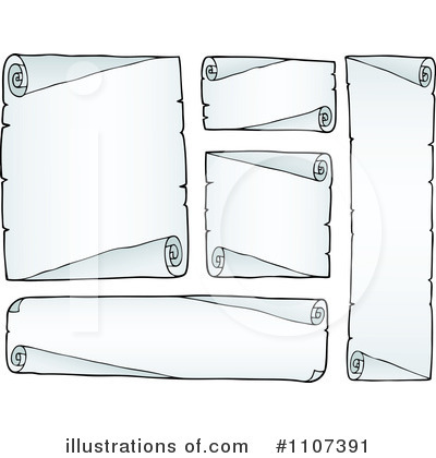 Royalty-Free (RF) Parchment Clipart Illustration by visekart - Stock Sample #1107391