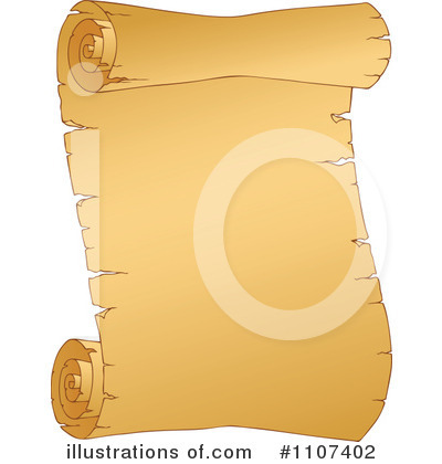 Royalty-Free (RF) Parchment Clipart Illustration by visekart - Stock Sample #1107402