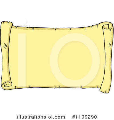 Royalty-Free (RF) Parchment Clipart Illustration by LaffToon - Stock Sample #1109290