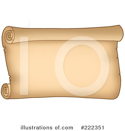Royalty-Free (RF) Parchment Clipart Illustration by visekart - Stock Sample #222351
