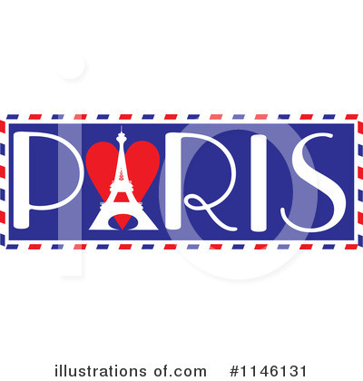 Royalty-Free (RF) Paris Clipart Illustration by Maria Bell - Stock Sample #1146131