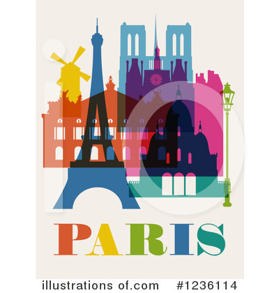 Royalty-Free (RF) Paris Clipart Illustration by Eugene - Stock Sample #1236114