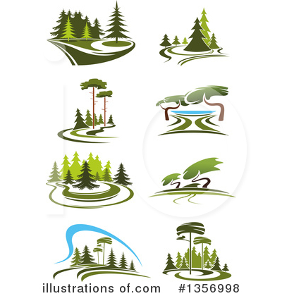 Conifer Clipart #1356998 by Vector Tradition SM