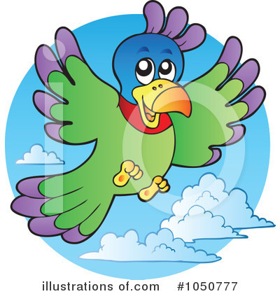 Royalty-Free (RF) Parrot Clipart Illustration by visekart - Stock Sample #1050777