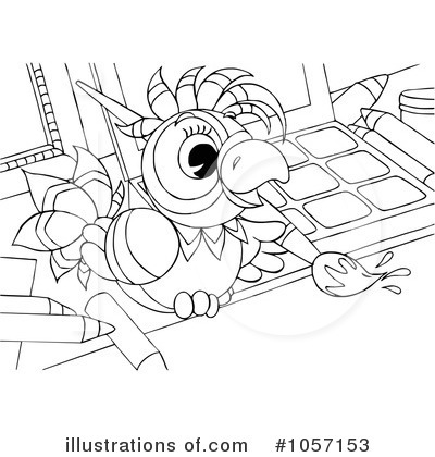 Royalty-Free (RF) Parrot Clipart Illustration by Alex Bannykh - Stock Sample #1057153