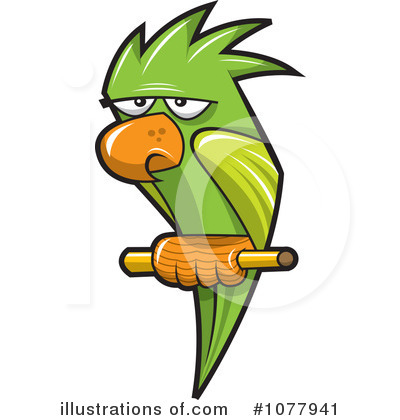 Royalty-Free (RF) Parrot Clipart Illustration by jtoons - Stock Sample #1077941