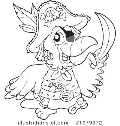 Royalty-Free (RF) Parrot Clipart Illustration by visekart - Stock Sample #1079372