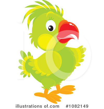 Royalty-Free (RF) Parrot Clipart Illustration by Alex Bannykh - Stock Sample #1082149