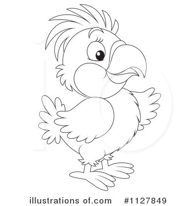 Royalty-Free (RF) Parrot Clipart Illustration by Alex Bannykh - Stock Sample #1127849