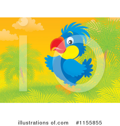 Royalty-Free (RF) Parrot Clipart Illustration by Alex Bannykh - Stock Sample #1155855