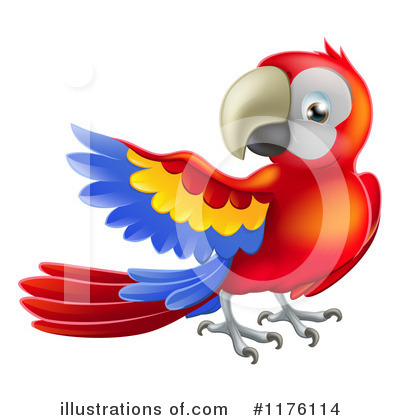 Royalty-Free (RF) Parrot Clipart Illustration by AtStockIllustration - Stock Sample #1176114