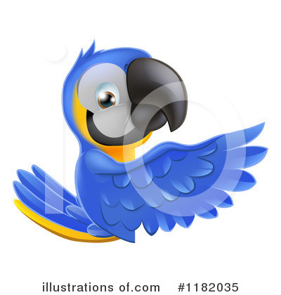 Blue And Gold Macaw Clipart #1182035 by AtStockIllustration
