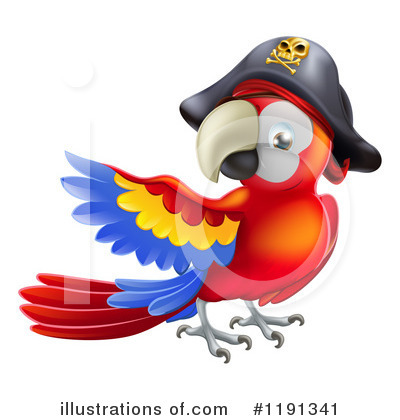Royalty-Free (RF) Parrot Clipart Illustration by AtStockIllustration - Stock Sample #1191341