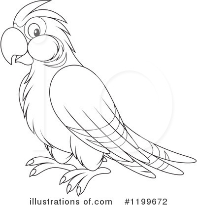 Royalty-Free (RF) Parrot Clipart Illustration by Alex Bannykh - Stock Sample #1199672