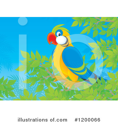Royalty-Free (RF) Parrot Clipart Illustration by Alex Bannykh - Stock Sample #1200066