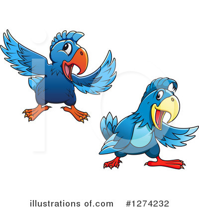Royalty-Free (RF) Parrot Clipart Illustration by Vector Tradition SM - Stock Sample #1274232