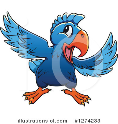 Royalty-Free (RF) Parrot Clipart Illustration by Vector Tradition SM - Stock Sample #1274233