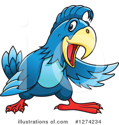 Royalty-Free (RF) Parrot Clipart Illustration by Vector Tradition SM - Stock Sample #1274234