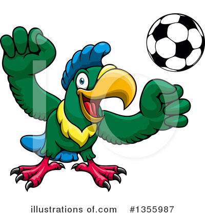 Soccer Player Clipart #1355987 by Vector Tradition SM