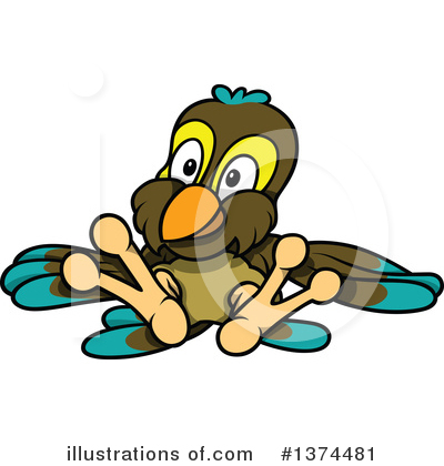 Royalty-Free (RF) Parrot Clipart Illustration by dero - Stock Sample #1374481
