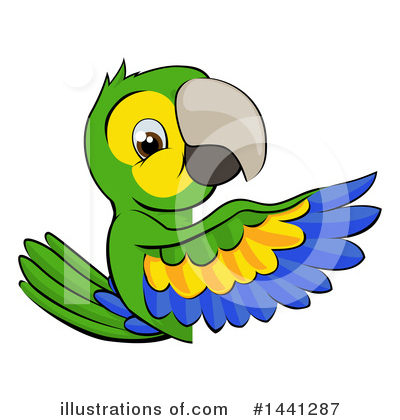 Royalty-Free (RF) Parrot Clipart Illustration by AtStockIllustration - Stock Sample #1441287