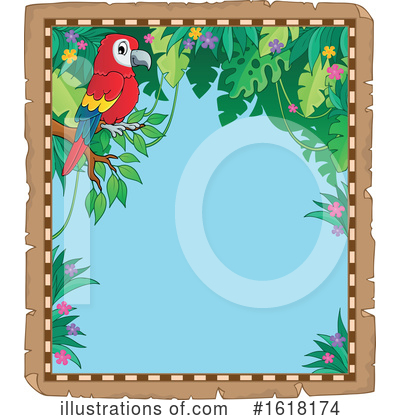 Royalty-Free (RF) Parrot Clipart Illustration by visekart - Stock Sample #1618174