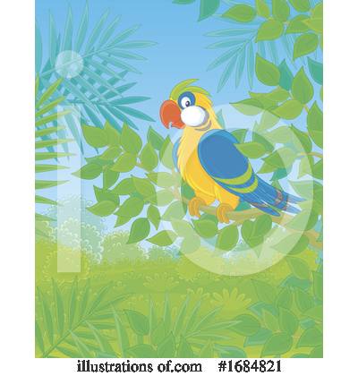 Royalty-Free (RF) Parrot Clipart Illustration by Alex Bannykh - Stock Sample #1684821