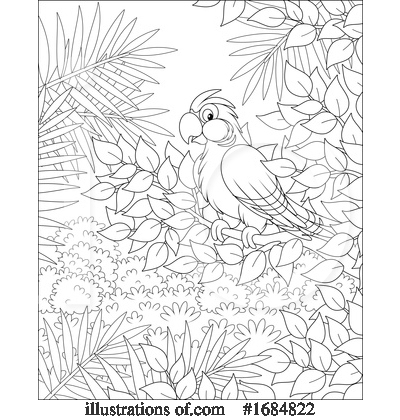 Royalty-Free (RF) Parrot Clipart Illustration by Alex Bannykh - Stock Sample #1684822