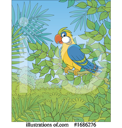 Royalty-Free (RF) Parrot Clipart Illustration by Alex Bannykh - Stock Sample #1686276