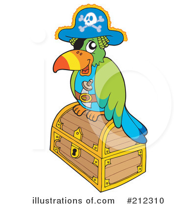 Royalty-Free (RF) Parrot Clipart Illustration by visekart - Stock Sample #212310