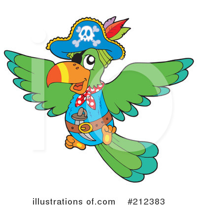 Royalty-Free (RF) Parrot Clipart Illustration by visekart - Stock Sample #212383
