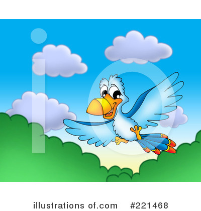 Royalty-Free (RF) Parrot Clipart Illustration by visekart - Stock Sample #221468