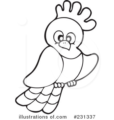 Royalty-Free (RF) Parrot Clipart Illustration by visekart - Stock Sample #231337