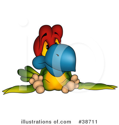 Royalty-Free (RF) Parrot Clipart Illustration by dero - Stock Sample #38711