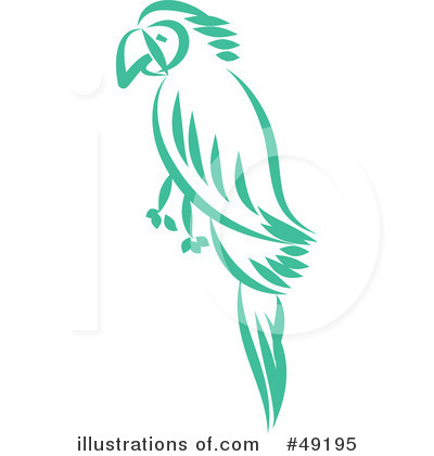 Royalty-Free (RF) Parrot Clipart Illustration by Prawny - Stock Sample #49195