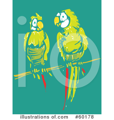 Royalty-Free (RF) Parrot Clipart Illustration by xunantunich - Stock Sample #60178
