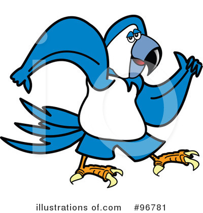 Royalty-Free (RF) Parrot Clipart Illustration by Andy Nortnik - Stock Sample #96781