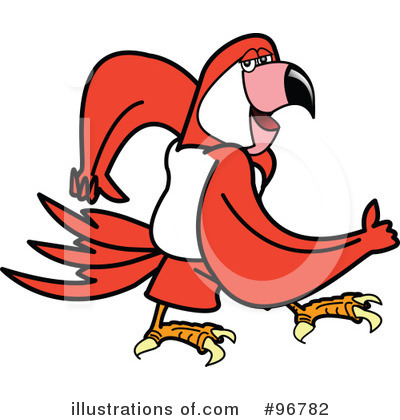 Royalty-Free (RF) Parrot Clipart Illustration by Andy Nortnik - Stock Sample #96782
