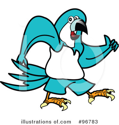 Royalty-Free (RF) Parrot Clipart Illustration by Andy Nortnik - Stock Sample #96783