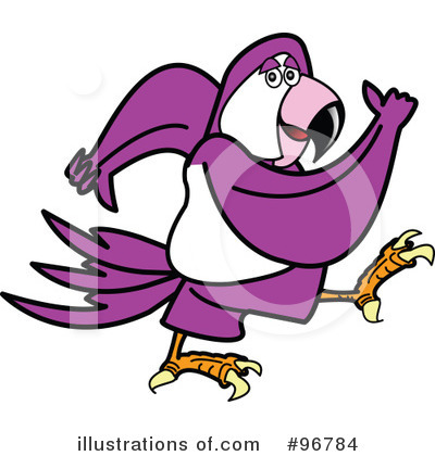 Royalty-Free (RF) Parrot Clipart Illustration by Andy Nortnik - Stock Sample #96784