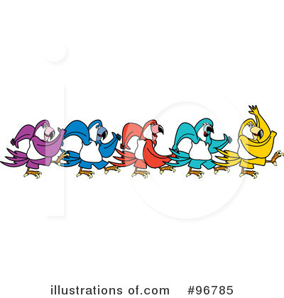 Royalty-Free (RF) Parrot Clipart Illustration by Andy Nortnik - Stock Sample #96785