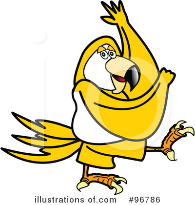 Royalty-Free (RF) Parrot Clipart Illustration by Andy Nortnik - Stock Sample #96786