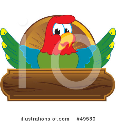 Royalty-Free (RF) Parrot Mascot Clipart Illustration by Mascot Junction - Stock Sample #49580