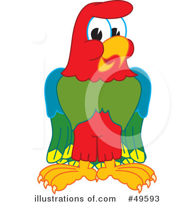 Parrot Mascot Clipart #49593 by Toons4Biz