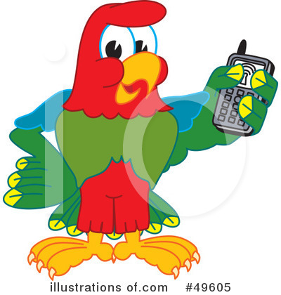 Parrot Mascot Clipart #49605 by Toons4Biz
