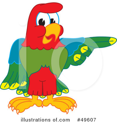 Parrot Mascot Clipart #49607 by Toons4Biz