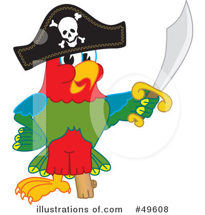 Parrot Mascot Clipart #49608 by Toons4Biz