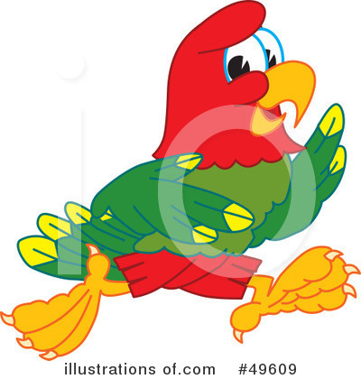 Parrot Mascot Clipart #49609 by Toons4Biz
