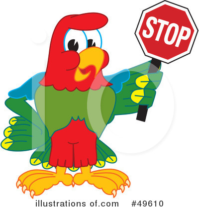 Parrot Mascot Clipart #49610 by Toons4Biz