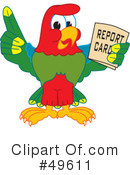 Parrot Mascot Clipart #49611 by Toons4Biz